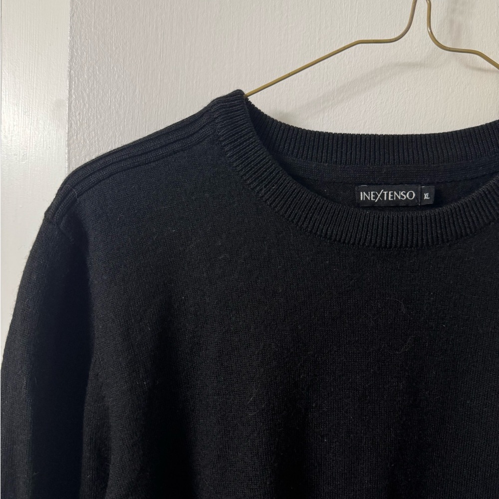 Men's Black Merino Sweater